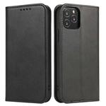 For iPhone 13 Calf Texture Magnetic Horizontal Flip Leather Case with Holder & Card Slots & Wallet(Black)