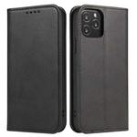For iPhone 13 Pro Calf Texture Magnetic Horizontal Flip Leather Case with Holder & Card Slots & Wallet (Black)