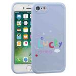 For iPhone SE 2022 / SE 2020 / 8 / 7 Lucky Letters TPU Soft Shockproof Case(Blue)