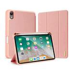 DUX DUCIS Domo Series Horizontal Flip Magnetic TPU + PU Leather Tablet Case with Three-folding Holder & Pen Slot For iPad Mini 6(Pink)