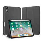 For iPad mini 6 DUX DUCIS Domo Series Horizontal Flip Magnetic TPU + PU Leather Tablet Case with Three-folding Holder & Pen Slot(Black)