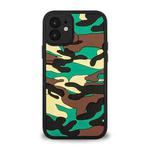Camouflage Clouds Embossed Skin Feel Silicone Shockproof Case For iPhone 12 Pro(Green)