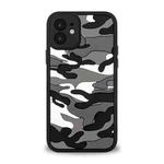 Camouflage Clouds Embossed Skin Feel Silicone Shockproof Case For iPhone 12 Pro Max(Black)