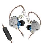 KZ ZSN Pro Ring Iron Hybrid Drive Metal In-ear Wired Earphone, Mic Version(Blue)