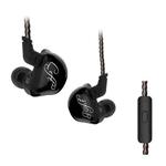 KZ ZSR 6-unit Ring Iron In-ear Wired Earphone, Mic Version(Black)