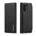 For Galaxy Note 10 Hon Ancient Series Leather Case with Card Slots & Holder & Wallet(Black)