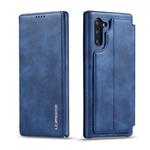 For Galaxy Note 10 Hon Ancient Series Leather Case with Card Slots & Holder & Wallet(Blue)