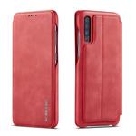 For Galaxy A50 Hon Ancient Series Leather Case with Card Slots & Holder & Wallet(Red)