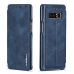 For Galaxy Note 8 Hon Ancient Series Leather Case with Card Slots & Holder & Wallet(Blue)