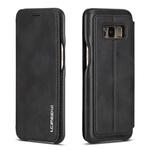 For Galaxy S8 Hon Ancient Series Leather Case with Card Slots & Holder & Wallet(Black)