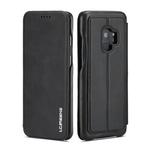 ForGalaxy S9 Hon Ancient Series Leather Case with Card Slots & Holder & Wallet(Black)