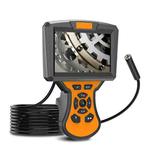 M50 1080P 5.5mm Single Lens HD Industrial Digital Endoscope with 5.0 inch IPS Screen, Cable Length:1m Hard Cable(Orange)