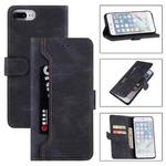 For iPhone SE 2022 / SE 2020 / 8 / 7 Reverse Buckle Horizontal Flip PU Leather Case with Holder & Card Slot & Wallet(Black)