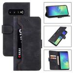 For Samsung Galaxy S10 Reverse Buckle Horizontal Flip PU Leather Case with Holder & Card Slot & Wallet(Black)