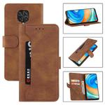 For Xiaomi Redmi Note 9 Pro Reverse Buckle Horizontal Flip PU Leather Case with Holder & Card Slot & Wallet(Brown)
