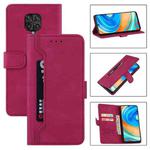 For Xiaomi Redmi Note 9 Pro Reverse Buckle Horizontal Flip PU Leather Case with Holder & Card Slot & Wallet(Wine Red)