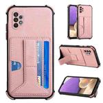 For Samsung Galaxy A32 5G Dream PU + TPU Four-corner Shockproof Back Cover Case with Card Slots & Holder(Rose Gold)