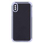 Eagle Eye Armor Dual-color Shockproof TPU + PC Protective Case For iPhone X / XS(Purple)