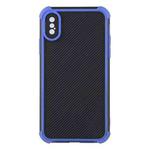 Eagle Eye Armor Dual-color Shockproof TPU + PC Protective Case For iPhone X / XS(Blue)