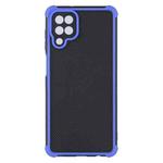 For Samsung Galaxy A12 Eagle Eye Armor Dual-color Shockproof TPU + PC Protective Case(Blue)