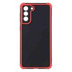 For Samsung Galaxy S21 5G Eagle Eye Armor Dual-color Shockproof TPU + PC Protective Case(Red)