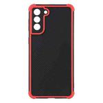 For Samsung Galaxy S21 FE Eagle Eye Armor Dual-color Shockproof TPU + PC Protective Case(Red)