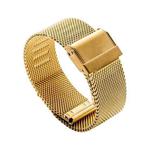 12mm 304 Stainless Steel Double Buckles Watch Band(Gold)