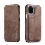 For iPhone 11 Pro Max Hon Ancient Series Leather Case with Card Slots & Holder & Wallet(Coffee)