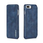 For iPhone 8 Plus / 7 Plus Hon Ancient Series Leather Case with Card Slots & Holder & Wallet(Blue)