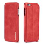 For iPhone 6 Hon Ancient Series Leather Case with Card Slots & Holder & Wallet(Red)