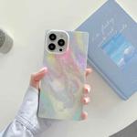 Marble Pattern Soft TPU Straight-Edge Protective Case For iPhone 13 Pro(Colorful)