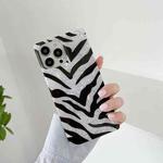 Shockproof Shell Pattern Square Protective Case For iPhone 13(Zebra)