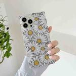 Shell Pattern Shockproof Square Protective Case For iPhone 13 Pro Max(Little Daisy)
