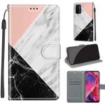 Voltage Coloured Drawing Magnetic Clasp Horizontal Flip PU Leather Case with Holder & Card Slots For OPPO A93 5G / A93s 5G / A54 5G / A74 5G(C07 Pink White Black)