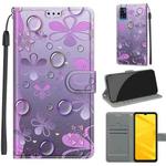 Voltage Coloured Drawing Magnetic Clasp Horizontal Flip PU Leather Case with Holder & Card Slots For ZTE Blade A71(C16 Water Drop Six Petal Flower)