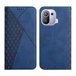 For Xiaomi Mi 11 Pro Diamond Pattern Splicing Skin Feel Magnetic Horizontal Flip Leather Case with Card Slots & Holder & Wallet(Blue)