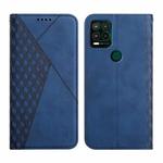 For Motorola Moto G Stylus 2021 5G Diamond Pattern Splicing Skin Feel Magnetic Horizontal Flip Leather Case with Card Slots & Holder & Wallet(Blue)