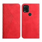 For Motorola Moto G Stylus 2021 5G Diamond Pattern Splicing Skin Feel Magnetic Horizontal Flip Leather Case with Card Slots & Holder & Wallet(Red)