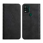 For Motorola Moto G Stylus 2021 5G Diamond Pattern Splicing Skin Feel Magnetic Horizontal Flip Leather Case with Card Slots & Holder & Wallet(Black)