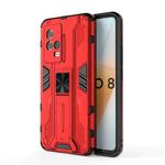 For vivo iQOO 8 Supersonic PC + TPU Shock-proof Protective Case with Holder(Red)