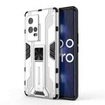 For vivo iQOO 8 Pro Supersonic PC + TPU Shock-proof Protective Case with Holder(Silver)