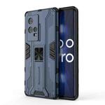 For vivo iQOO 8 Pro Supersonic PC + TPU Shock-proof Protective Case with Holder(Dark Blue)