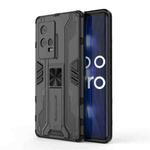 For vivo iQOO 8 Pro Supersonic PC + TPU Shock-proof Protective Case with Holder(Black)