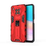 For Huawei nova 8i Overseas Version Supersonic PC + TPU Shock-proof Protective Case with Holder(Red)
