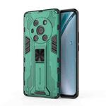 For Honor Magic3 Leather Version Supersonic PC + TPU Shock-proof Protective Case with Holder(Green)