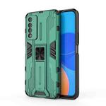 For Honor Play 5T Pro Supersonic PC + TPU Shock-proof Protective Case with Holder(Green)