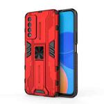 For Honor Play 5T Pro Supersonic PC + TPU Shock-proof Protective Case with Holder(Red)