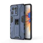 For Xiaomi Mi Mix 4 Supersonic PC + TPU Shock-proof Protective Case with Holder(Dark Blue)