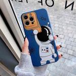 For iPhone 13 Spaceman Binoculars Shockproof Protective Case(Blue)