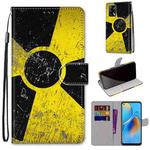 For OPPO F19 / A74 4G Coloured Drawing Cross Texture Horizontal Flip PU Leather Case with Holder & Card Slots & Wallet & Lanyard(Yellow Black Logo)